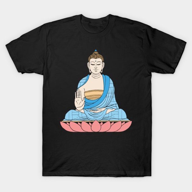 Colorful Buddha T-Shirt by pandascool